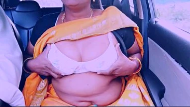 Villege maid car sex Telugu dirty talks.