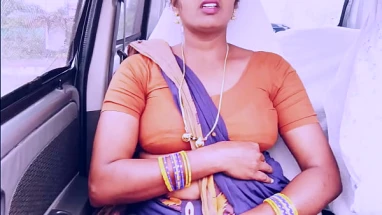 Indian maid car sex Telugu dirty talks and pissing.