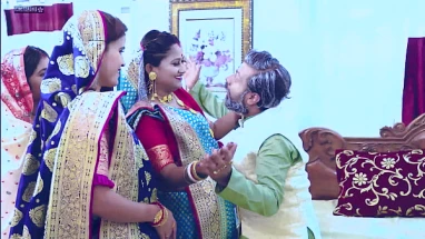 desi avni newly married enjoy halloween day in clear hindi voice