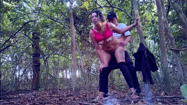 Met a country girl on the street and took her to the woods.