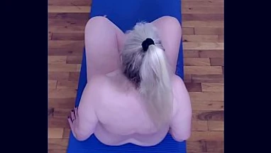 Jerkoff To Hot MILF Doing Naked Yoga!