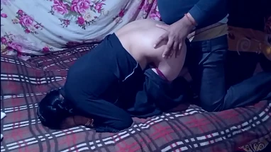 Newly born girl's two legs raised and fucked