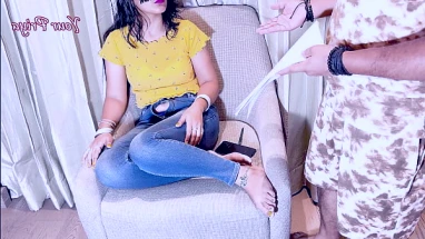 hot bad girl found seduced fucked hard by step brother friend in desi hindi audio