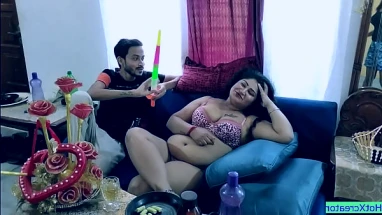 Indian Hot Bhabhi Birthday Sex with Teen Lover! Hindi XXX