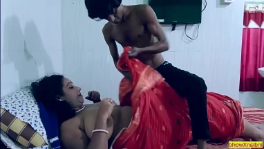 Indian hot beautiful bhabhi fucked by young thief! Plz don't cum inside