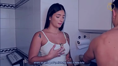 I seduce my roommate and give him a taste of my juicy pussy and big ass - Salome Gil