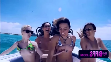 Wild Spring Break Teens Fuck on Boat