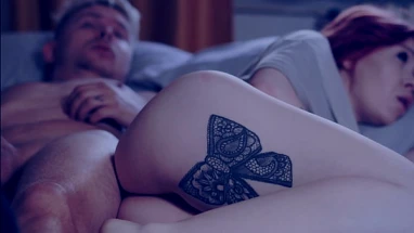 Step Mom Shares Bed with Step Son - Naughty Nighttime Fun!